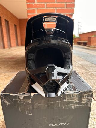Casco Fox V1 Youth Negro/Blanco