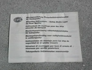 Spoiler Trasero Hella Mercedes-Benz W124