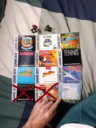 10 Manuales de juegos Game Boy