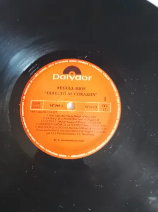 Disco Miguel Ríos Directo al Corazón
