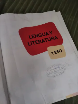 Un libro de lengua de 1 de la eso