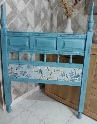 Cabecero Shabby Chic Turquesa