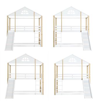 Litera infantil casa con tobogán