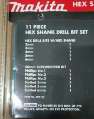 Set de 11 accesorios Makita original