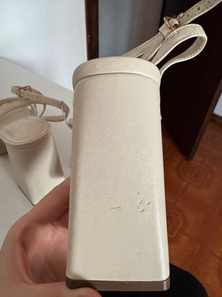 Sandalias plataforma beige Primark