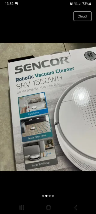 Robot cleaner Sencor SRV 1550WH