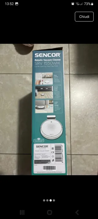 Robot cleaner Sencor SRV 1550WH