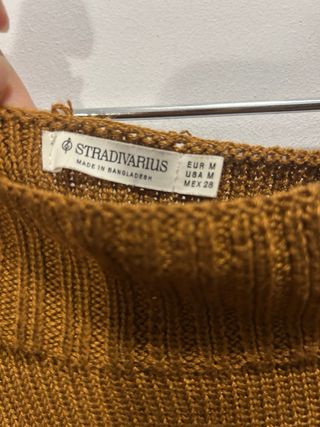 Jersey marrón escote barco