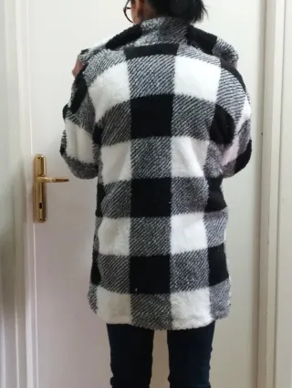 Cardigan donna bianco e nero