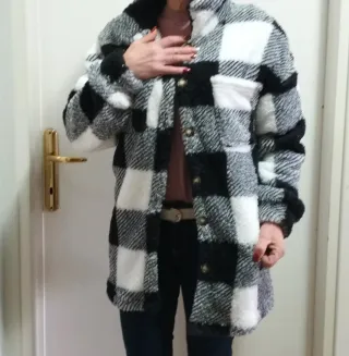 Cardigan donna bianco e nero