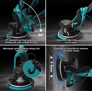 Lijadora de pared y techo 1250W LED