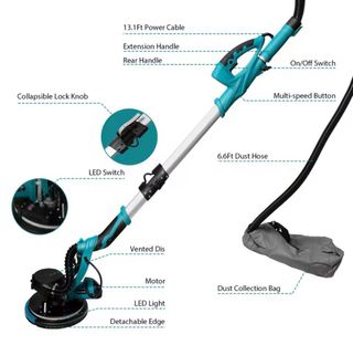 Lijadora de pared y techo 1250W LED