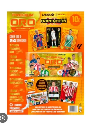 Sobre Premium Oro Panini Adrenalyn La Liga 25/26