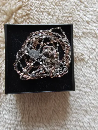 Colgante Doble Cadena Plata