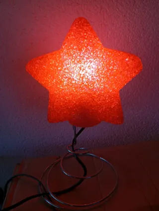 Lámpara Estrella Roja Noche