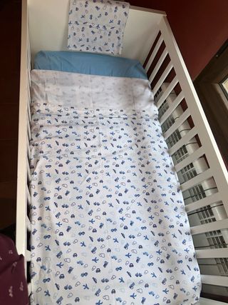 Juego Sábanas Cuna Niño Azul