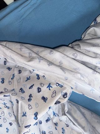 Juego Sábanas Cuna Niño Azul