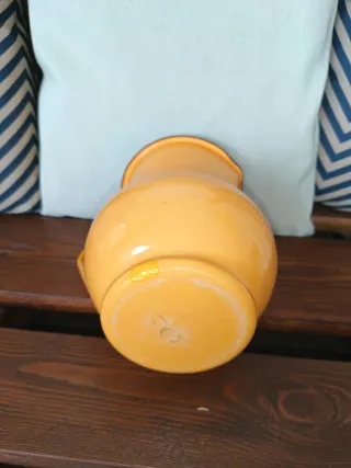 Brocca Smaltata Gialla Vintage Arredo