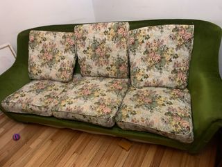 Sofá de 3 plazas con estampado floral