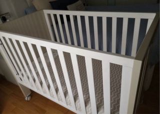 Cuna MICUNA blanca y beige