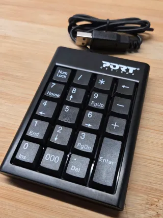 Teclado Numérico USB PORT Designs Negro