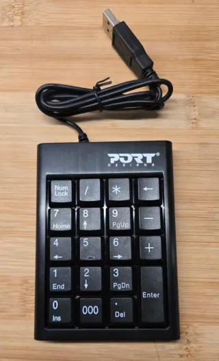 Teclado Numérico USB PORT Designs Negro