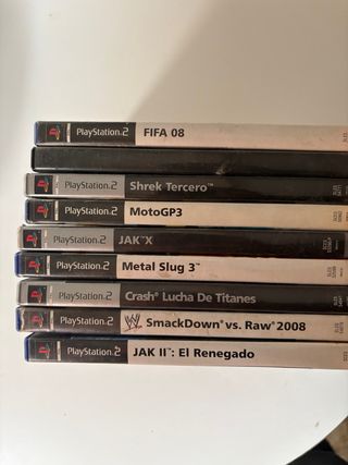 Consola PlayStation 2 Negra + Mandos y Juegos