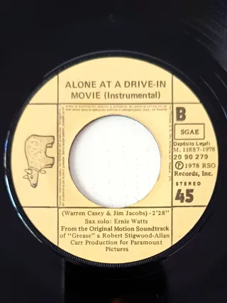 Single GREASE You're The One That I Want 1978