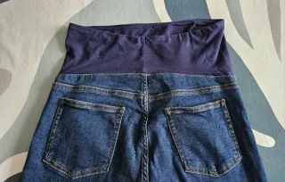 Pantalón vaquero premamá azul