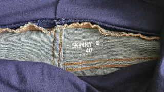 Pantalón vaquero premamá azul