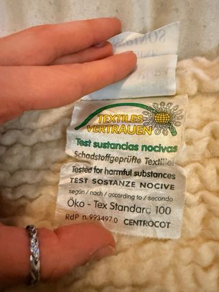 Federa lana merino beige