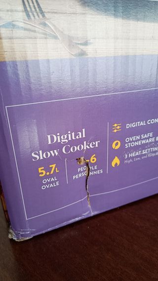 Olla de cocción lenta Crockpot 5,7L