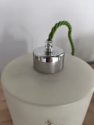 Lámpara de techo floral vidrio y metal