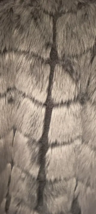 Chaleco de pelo gris talla única