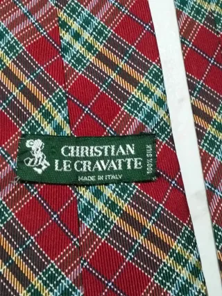 Cravatta uomo fantasia tartan
