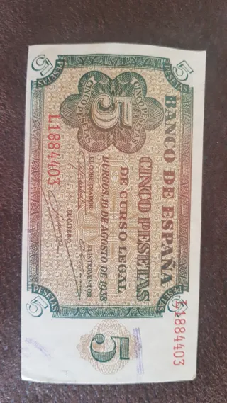 1 Peseta Banco de España 1940