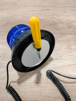 Sirena policía azul coche para fiestas