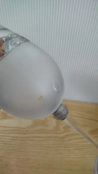 Calice Vetro Satinato Argento Decorato