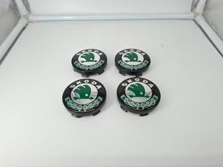 4 Coprimozzi Skoda 60mm Nuovi