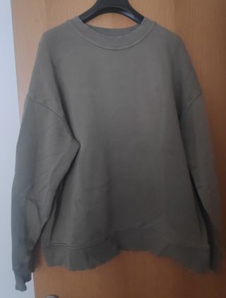 Sudadera Zara Oversize Verde Talla Única