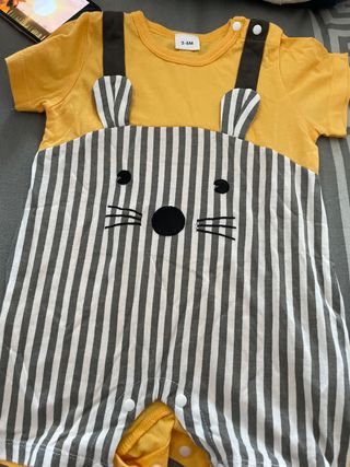 Body bebé 3-6 meses con diseño de ratón