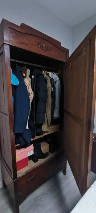 Armario Vintage S.XIX Madera y espejo.