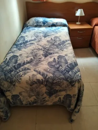 Colcha bouti hojas tropicales