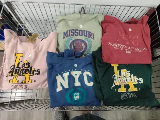 Lote 5 Sudaderas Algodón Estampadas con capucha