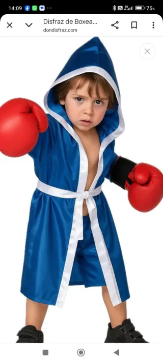 Disfraz Boxeador Niño 6 Años