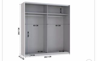 Armario puertas correderas 2.00 m x 2.10m