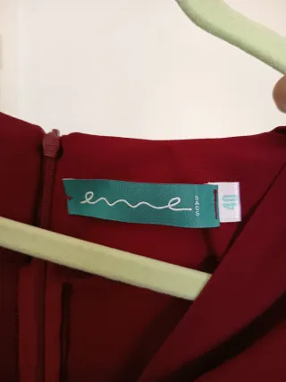 Vestido fiesta Emesacs burdeos talla M