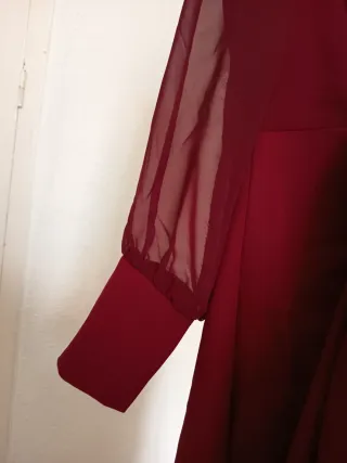 Vestido fiesta Emesacs burdeos talla M