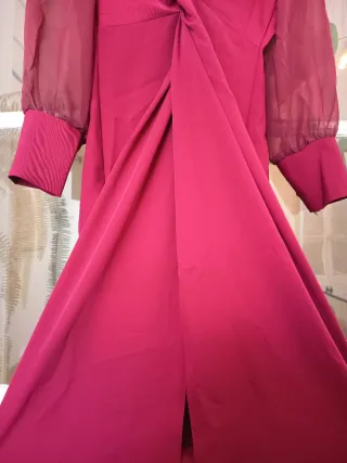 Vestido fiesta Emesacs burdeos talla M