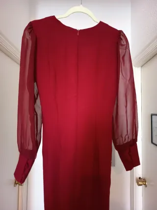 Vestido fiesta Emesacs burdeos talla M